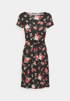 Anna Field Vestido Ligero - Black/red, Mujer