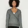 Anna Field LOOSE FIT WRAP - Jersey De Punto - Mottled Dark Grey, Mujer -ANNA FIELD Ventas e4bd7b7ca6c84c489c453c1c7d40bb43