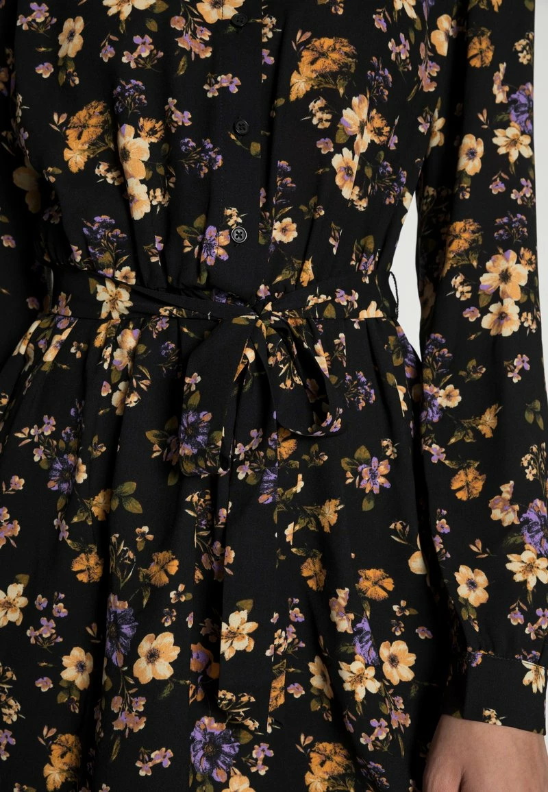 Anna Field BELTED BLOUSE DRESS - Vestido Camisero - Black/lilac, Mujer 7 Anna Field BELTED BLOUSE DRESS - Vestido Camisero - Black/lilac, Mujer - Imagen 5