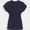 Anna Field Camiseta Básica - Dark Blue, Mujer