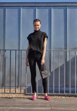 Anna Field Vaqueros Slim Fit - Black Denim, Mujer