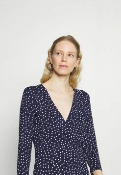 Anna Field Quarter Sleeves Wrap Mini Dress - Vestido Ligero - Dark Blue/white, Mujer -ANNA FIELD Ventas ed09e271d29145038a1ae8ab14c38657