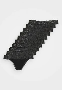 Anna Field 10PP COTTON AND LACE THONG - Tanga - Black, Mujer -ANNA FIELD Ventas ed6c1c5652854371aba3d0f352b6d834