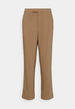 Anna Field High Waist Trousers - Pantalones - Beige, Mujer