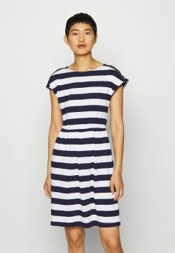 Anna Field Vestido Ligero - Evening Blue/white, Mujer