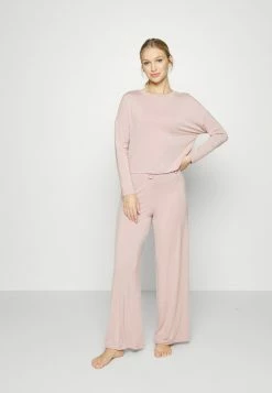 Anna Field WIDE LEG JERSEY SET - Pijama - Pink, Mujer