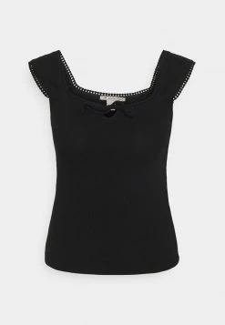 Anna Field Top - Black, Mujer