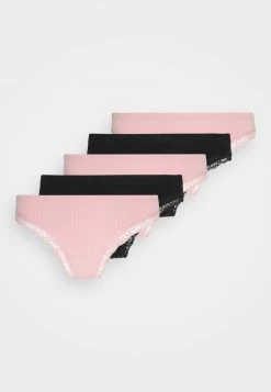 Anna Field 5 PACK - Tanga - Black/pink, Mujer