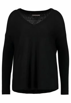 Anna Field RELAXED V-NECK - Jersey De Punto - Black, Mujer -ANNA FIELD Ventas f3a025bdf76642ddb65bdc7c44c3719d