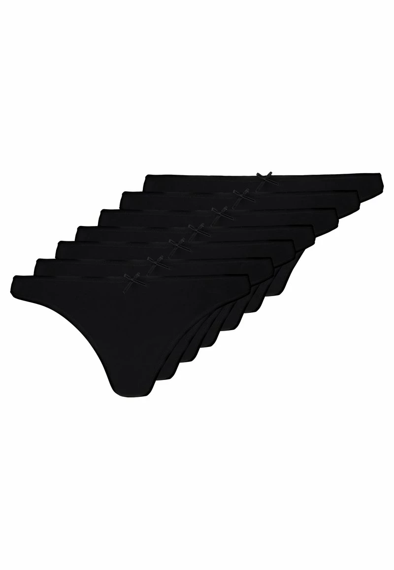 Anna Field GEORGINA 7 PACK THONG - COTTON - Tanga - Black, Mujer 6 Anna Field GEORGINA 7 PACK THONG - COTTON - Tanga - Black, Mujer - Imagen 4