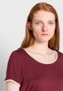 Anna Field Camiseta Básica - Dark Red, Mujer -ANNA FIELD Ventas f4bf4e8d00be4edeb63a79a3efc71ba6