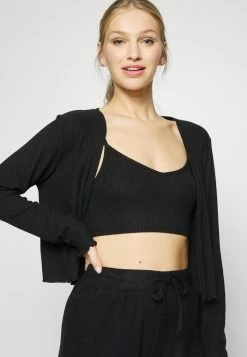 Anna Field 3 PIECE COSY RIB SET - Pijama - Black, Mujer -ANNA FIELD Ventas f5ae257448544f73bca8527765b4a381