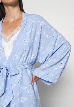 Anna Field LISHA LONG PRINTED ROBE - Albornoz - Blue Denim, Mujer -ANNA FIELD Ventas f752b5ff521a49f8aa9ca80162383eee