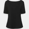 Anna Field Camiseta Básica - Black, Mujer