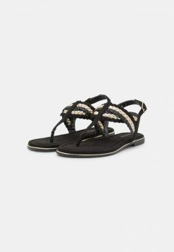 Anna Field Sandalias De Dedo - Black/gold, Mujer -ANNA FIELD Ventas f93bd3a8f48b450094f559dcad7de6e8