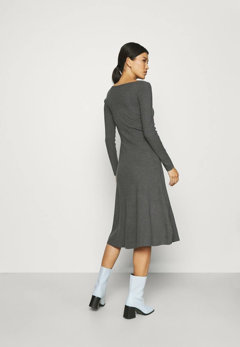 Anna Field Vestido De Punto - Mottled Dark Grey, Mujer 5 Anna Field Vestido De Punto - Mottled Dark Grey, Mujer - Imagen 3