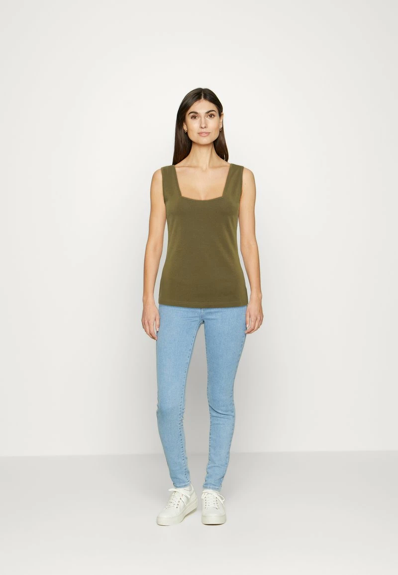 Anna Field Top - Khaki, Mujer 4 Anna Field Top - Khaki, Mujer - Imagen 2