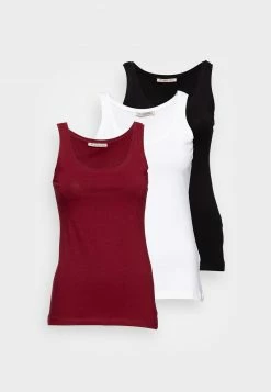 Anna Field BASIC TANK 3er Pack - Top - Black/white/dark Red, Mujer -ANNA FIELD Ventas fb9fea27dae044c09e5ef65c4206629c