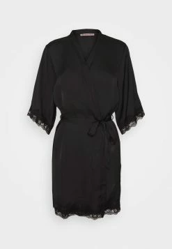 Anna Field ARIANA SATIN KIMONO - Albornoz - Black, Mujer -ANNA FIELD Ventas ff5afd86270146b4b878da6c27ee8218